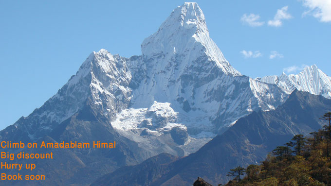 Climb on Amadablam