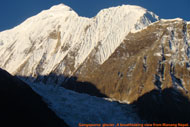 A miraculous view of Gangapurna himal from Manang village. 