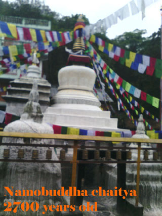 Namobuddha chaitya that was built about 2700 years ago