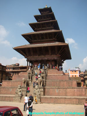 A wonderful Nyatapola temple of bhaktapur 