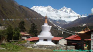 beautiful view from shyangboche