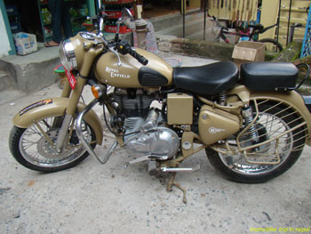 royal enfield motorbike for the nepal tour