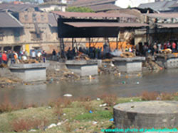 cremation is the final stage of the life.Dead bodies are cremated at the bank of bagmati river.