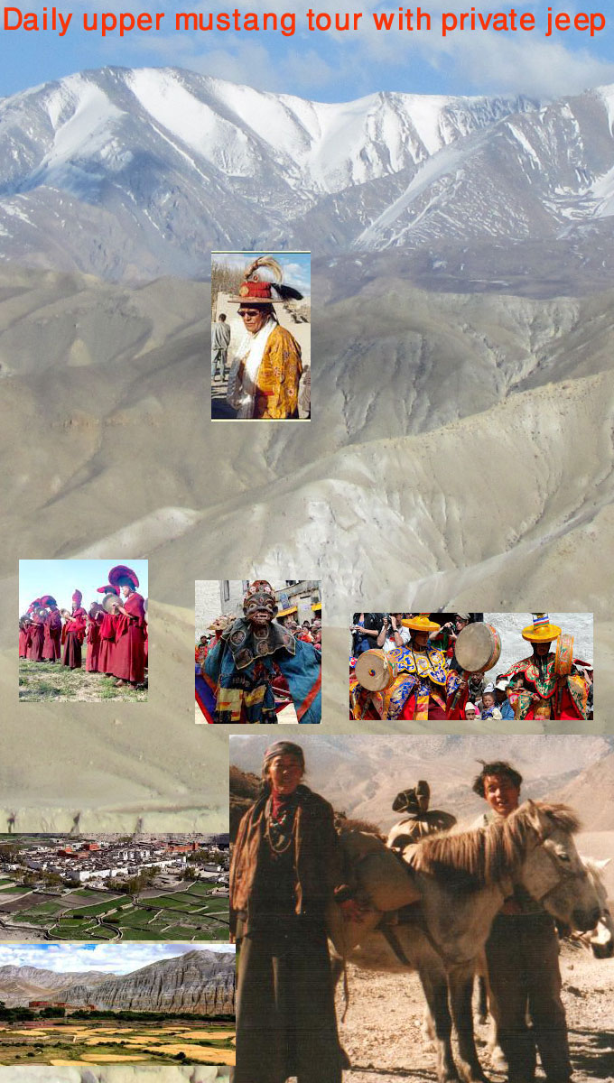 landscape and cultural photos of the upper mustang