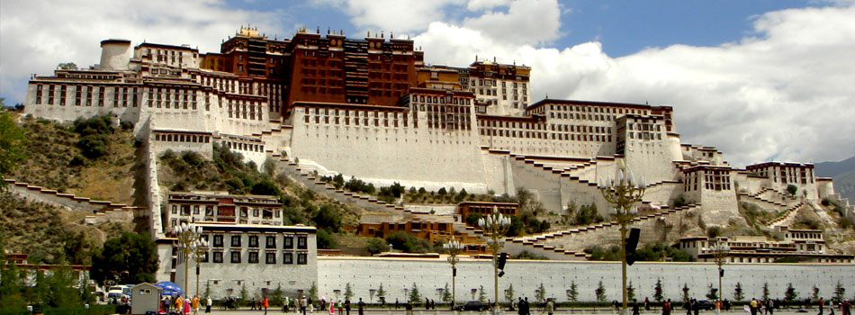 Potala Durbar Square at Tibetan City Lhasa